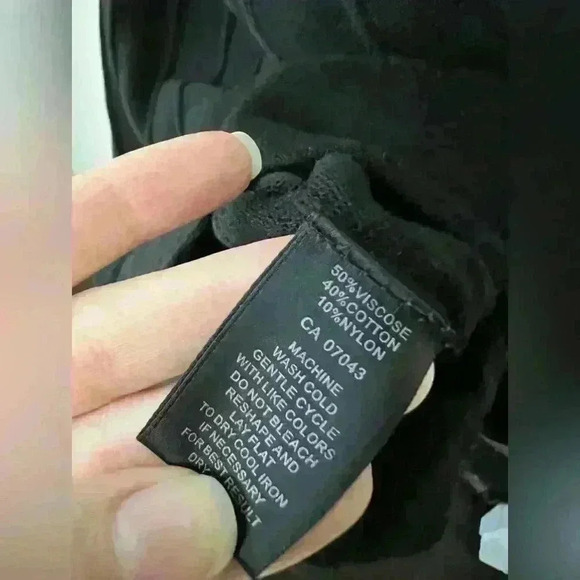 Spense Women’s Black Ribbed Preppy Classic Knit Normcore Midi Dress Medium - Picture 6 of 12